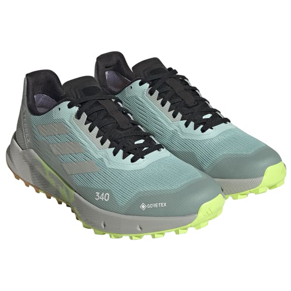 ADIDAS TERREX AGRAVIC FLOW 2 GORE TEX SEMI FLASH AQUA WONDER SILVER LUCID LEMON Trail running shoes