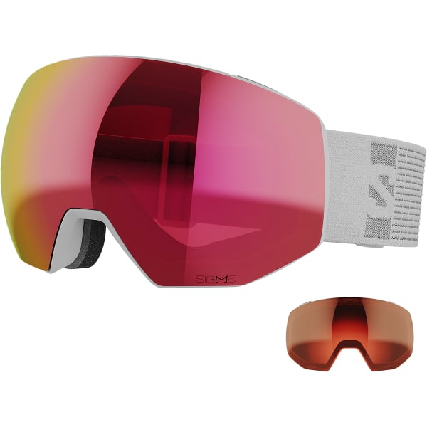 SALOMON RADIUM PRIME WHITE POPPY RED Ski goggles
