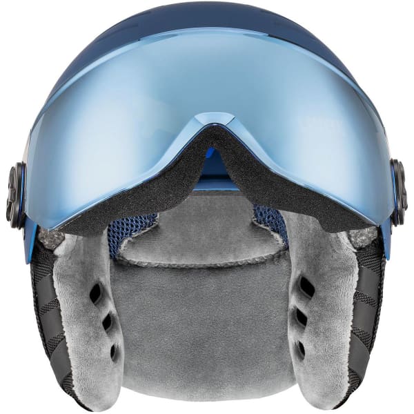 UVEX ROCKET JR VISOR BLUE PUZZLE - Ski helmet