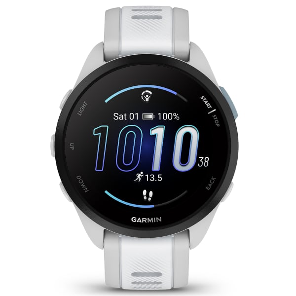 GARMIN-FORERUNNER 165 MIST GREY/WHITESTONE - GPS cardio horloge