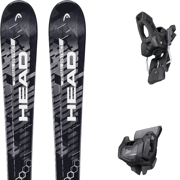 HEAD PRIMAL INSTINCT BK WH 16 Fix Alpine ski set