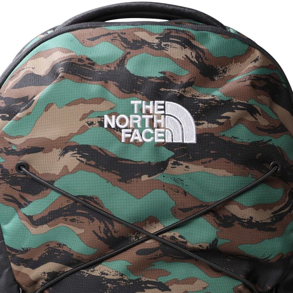 THE NORTH FACE-JESTER DEEP GRASS GREEN PAINTED CAMO PRINT-ASPHALT