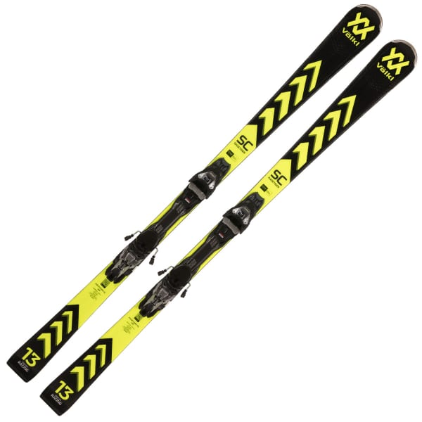 VOLKL-RACETIGER SC BLK+VMOTION 12 GW BLACK - Alpine ski set