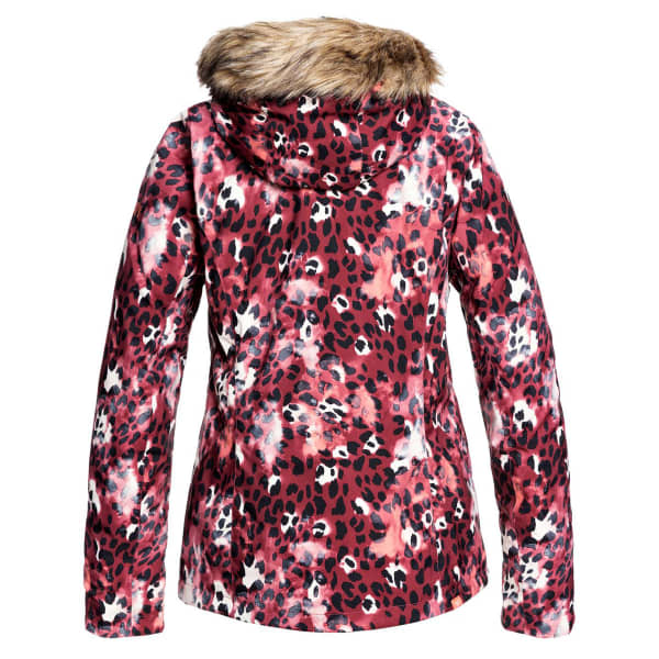 ROXY JET SKI JK OXBLOOD RED LEOPOLD Veste de ski