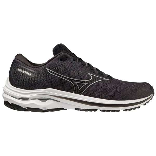 MIZUNO WAVE INSPIRE 18 BLACK SILVER EBONY Laufschuhe