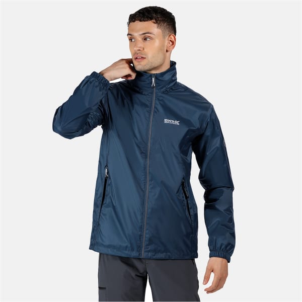 Veste Regatta Highside Homme L – Imperméable Denim Bleu Avec LED Capuche