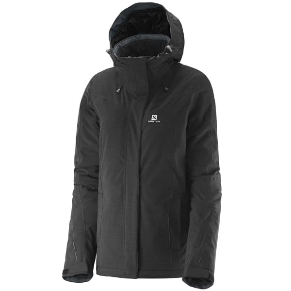 Salomon black ski jacket store