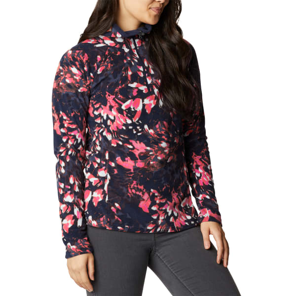 Columbia Glacial IV Print demi zip black polarize, pull polaire femme