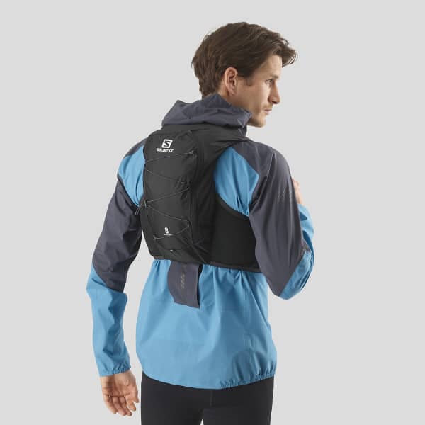 SALOMON ACTIVE SKIN 8 SET BLACK EBONY Sac trail