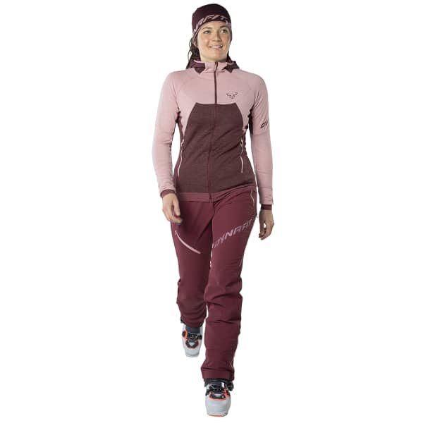 DYNAFIT TOUR WOOL THERMAL W HOODY PALE ROSE Ski touring ski