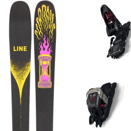 Pack ski LINE LINE CHRONIC + MARKER DUKE PT 12 100MM BLACK/RED - Ekosport