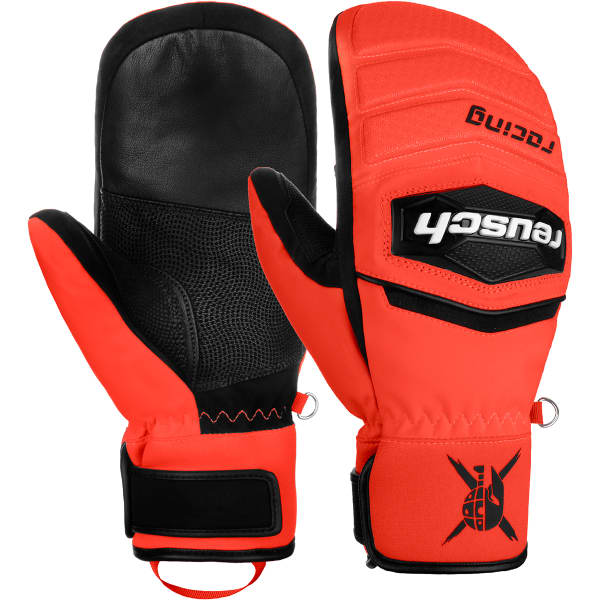REUSCH WORLDCUP WARRIOR R TEX XT JR MITT BLACK FLUO RED Ski mittens
