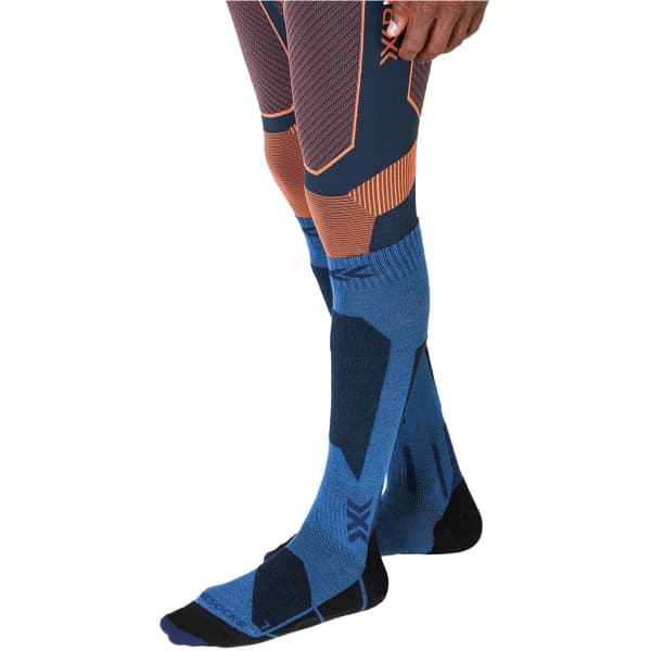 Chaussettes De Ski X-Socks Discover OTC - Taille 45-47, Bleu/noir - Confort, Maintien, Respiration