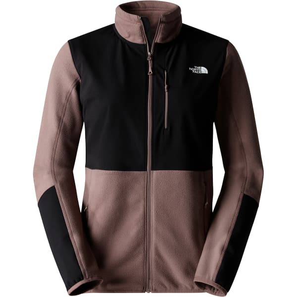 THE NORTH FACE W DIABLO MIDLAYER JKT DEEP TAUPE TNF BLACK Ski touring ski fleece jacket