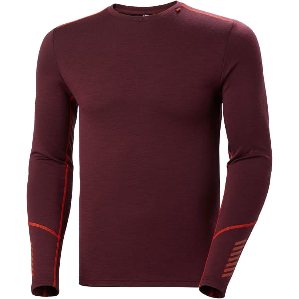 HELLY HANSEN LIFA MERINO MIDWEIGHT CREW HICKORY Thermal T shirt