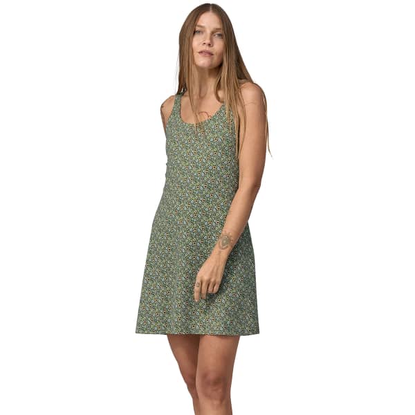 PATAGONIA-W'S MAIPO DRESS FLORAL FUN: CONIFER GREEN Dress