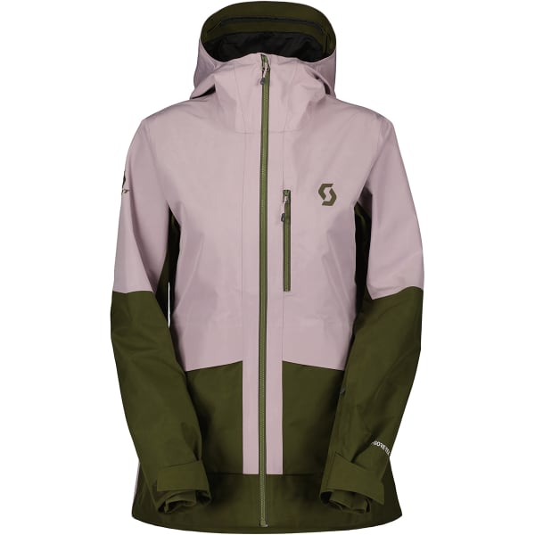 SCOTT JKT W S VERTIC GTX 2L CLOUD PINK FIR GREEN Ski jacket