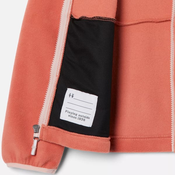 PEACH/DUSTY III PINK jacket FULL FADED Fleece - ZIP TREK COLUMBIA-FAST