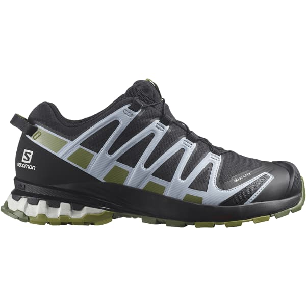SALOMON XA PRO 3D V8 GORE TEX W BLACK GREEN MOSS ZEN BLUE 23