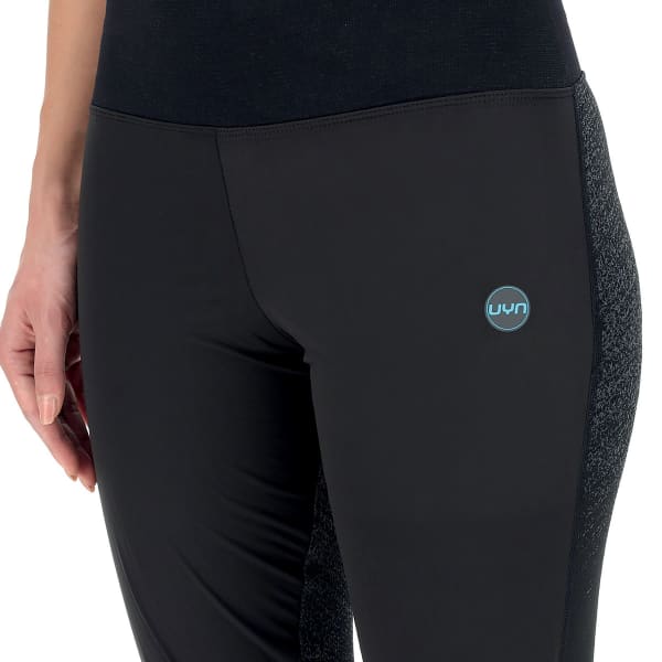 UYN-LADY RUNNING EXCELERATION WIND PANTS LONG BLACK/CLOUD BLACK CLOUD - Running  tights