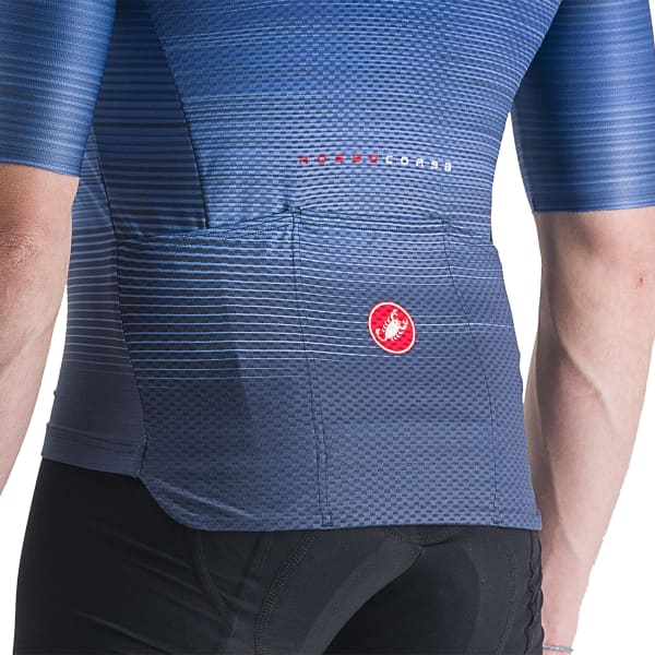 CASTELLI AERO RACE 6.0 JERSEY BLEU/BLANC - Cycling jersey