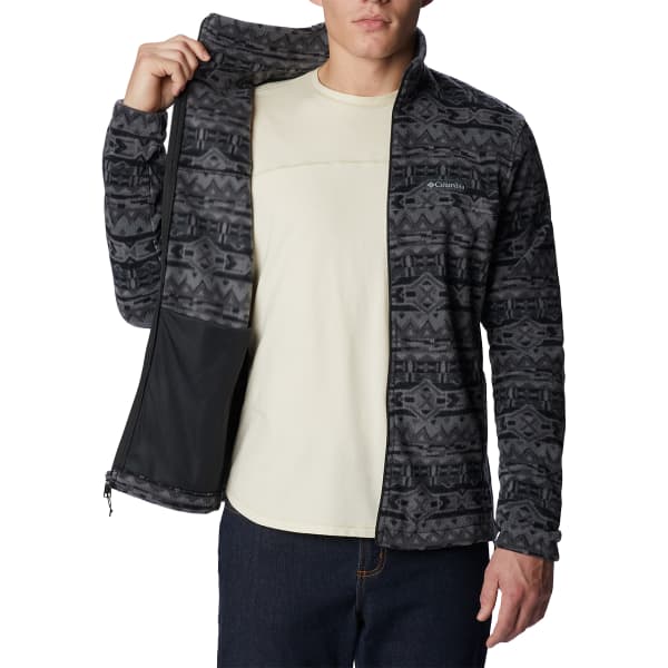 COLUMBIA STEENS MOUNTAIN PRINTED JKT BLACK 80S STRIP Fleece jacket