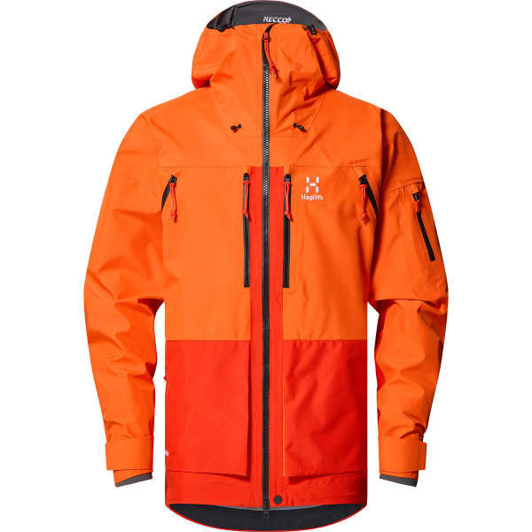 HAGLÖFS VERTE 上下M PROOF防水 オレンジ Geaca impermeabila barbati Haglofs Finch Proof Jacket - habanero