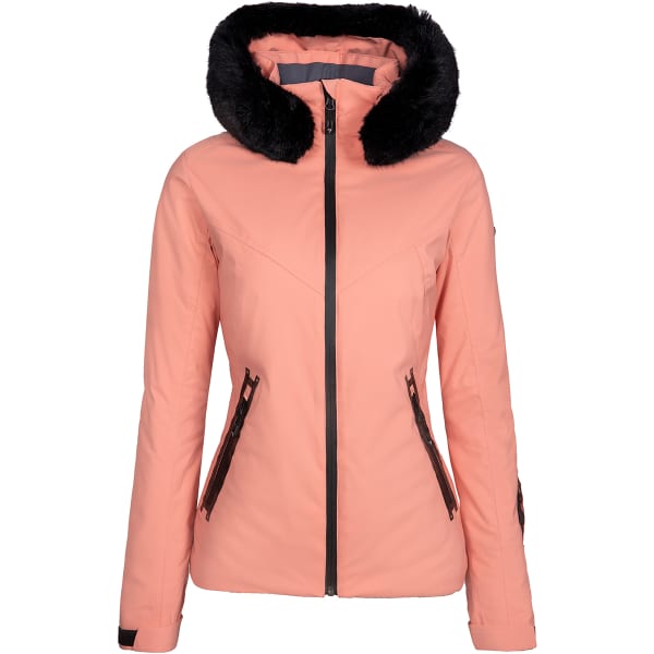 Bright pink ski jacket on sale