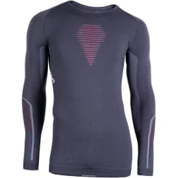BU FR UYN UYN MAN VISYON UW SHIRT LG SL CHARCOAL/RED/WHITE 22 - Ekosport