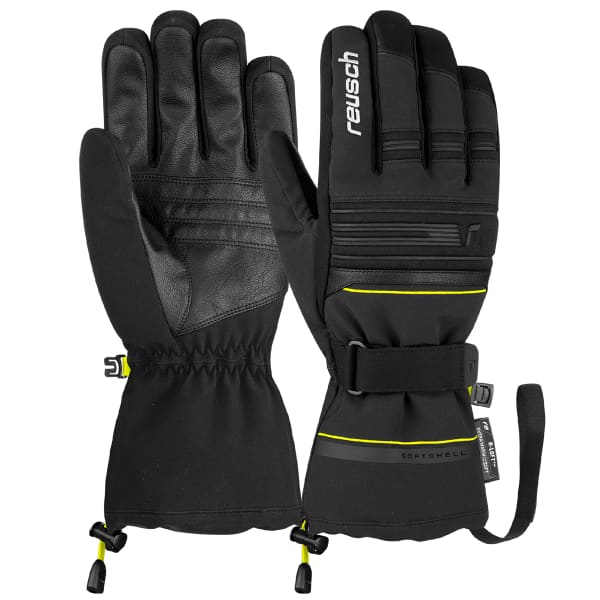 REUSCH-RESUCH KONDOR R-TEX XT - YELLOW Ski gloves BLACK/SAFETY