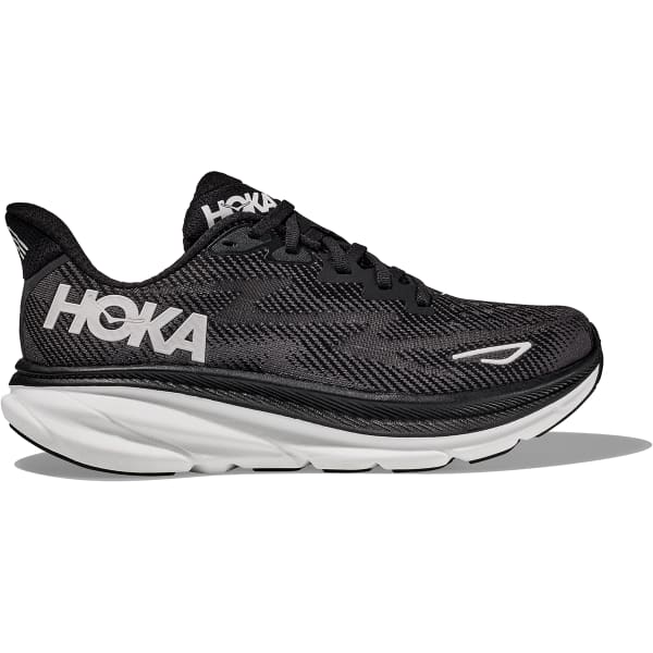 HOKA ONE ONE CLIFTON 9 BLACK WHITE Running shoe