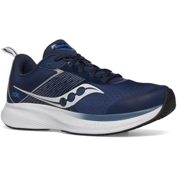 SAUCONY RIDE KDZ NAVY SILVER Laufschuhe