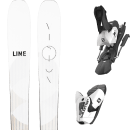 Pack ski alpin LINE LINE VISION 98 + SALOMON Z12 B100 WHITE/BLACK - Ekosport