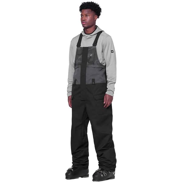 686 MNS FRONTIER SHELL BIB BLACK CAMO COLORBLOCK - Snowboard trousers
