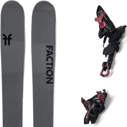 Pack ski FACTION FACTION AGENT 2.0 + MARKER KINGPIN 13 100-125MM BLACK/RED - Ekosport