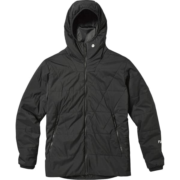 Black quilted hoodie deals