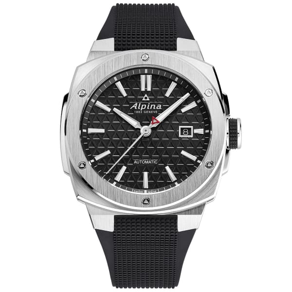 ALPINA WATCHES ALPINER EXTREME AUTOMATIC BLACK WHITE SILVER Outdoor watch