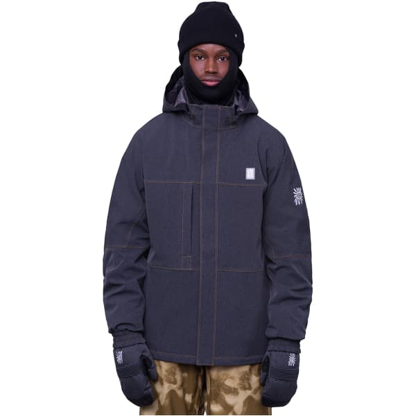 Denim snowboard jacket hot sale