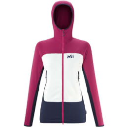 MILLET FUSION GRID HOODIE W DRAGON SAPHIR Hiking fleece jacket