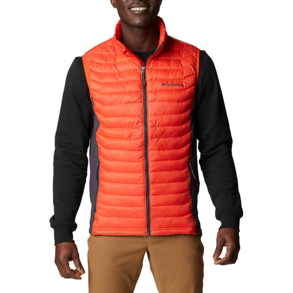 COLUMBIA POWDER PASS VEST RED QUARTZ Ski down jacket