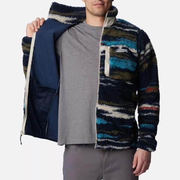 COLUMBIA-WINTER PASS M PRINT FLEECE FZ COLLEGIATE NAVY/SKYSCAPE