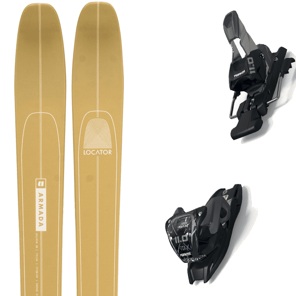 Skis super légers  Gimmicks emballés dans le LOCATOR d'ARMADA