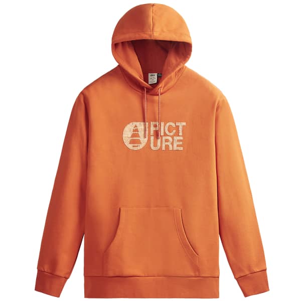 Orange streetwear hoodie top