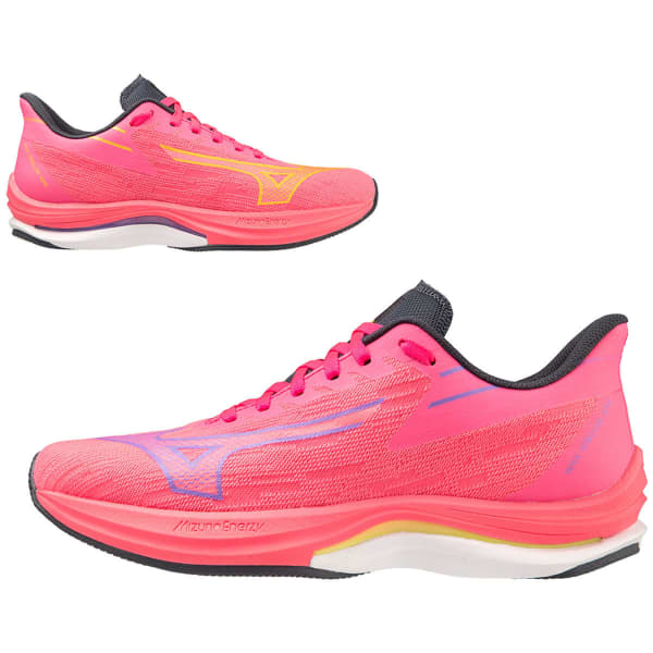 MIZUNO WAVE REBELLION SONIC W HIGH VIS PINK PURPLE PUNCH O.BLUE