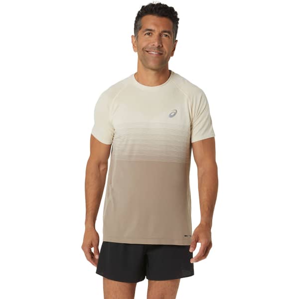 Asics t shirt beige shop