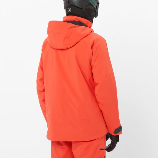 SALOMON BRILLIANT 2.0 JACKET CHERRY TOMATO - Ski jacket