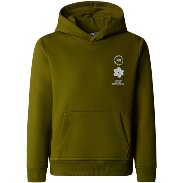 THE NORTH FACE G FLOWER GRAPHIC RELAXED HOODIE FOREST OLIVE 25