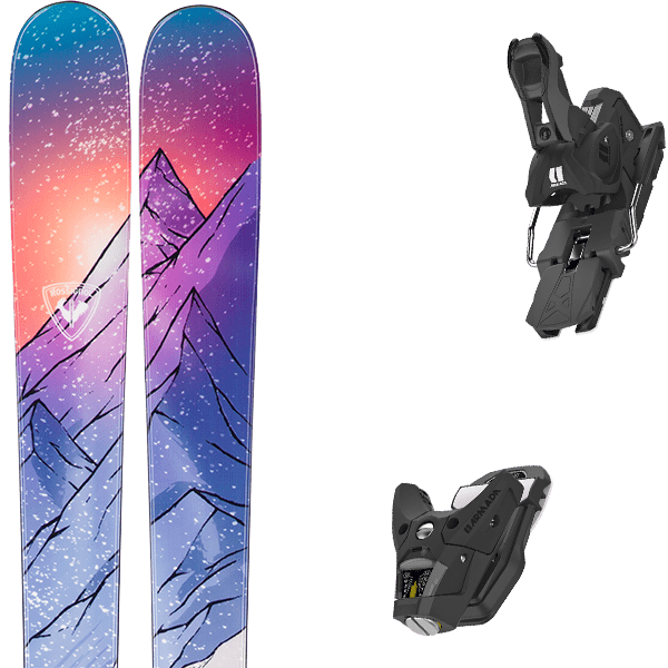 Rossignol Blackops 92 Men's Skis - 156cm All-Mountain Skis With Poplar Wood Core