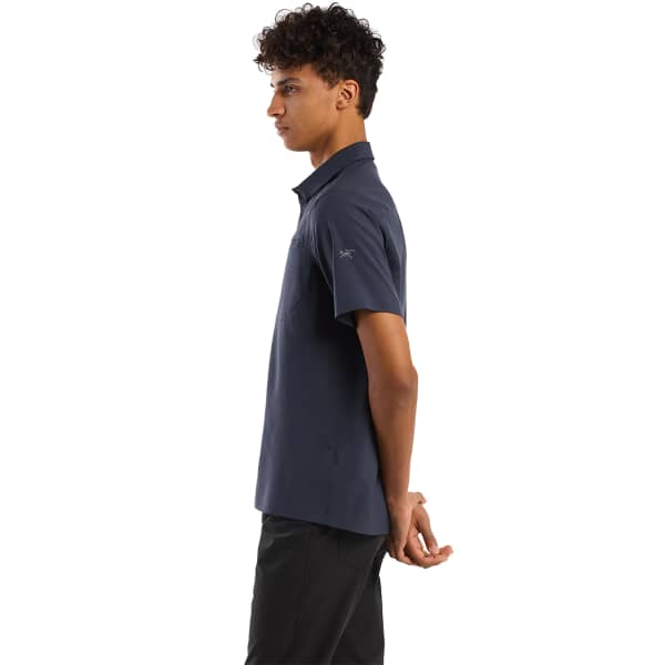 ARC'TERYX-SKYLINE SS SHIRT M BLACK SAPPHIRE - Hiking shirt