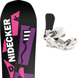 Snowboard NIDECKER NIDECKER AIR PIPE BLACK/WHITE + NITRO ONE ALL EYES ON ME - Ekosport